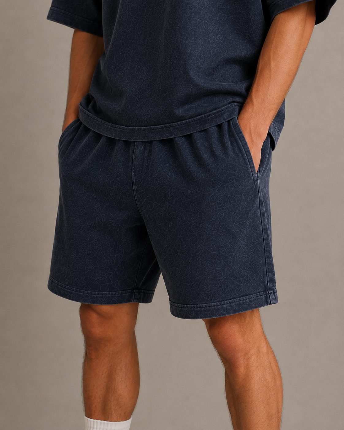 The Washed Short — Relaxed Fit Shorts in Washed Navy