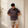 The Rich Polo — Dark Brown Piqué Shirt