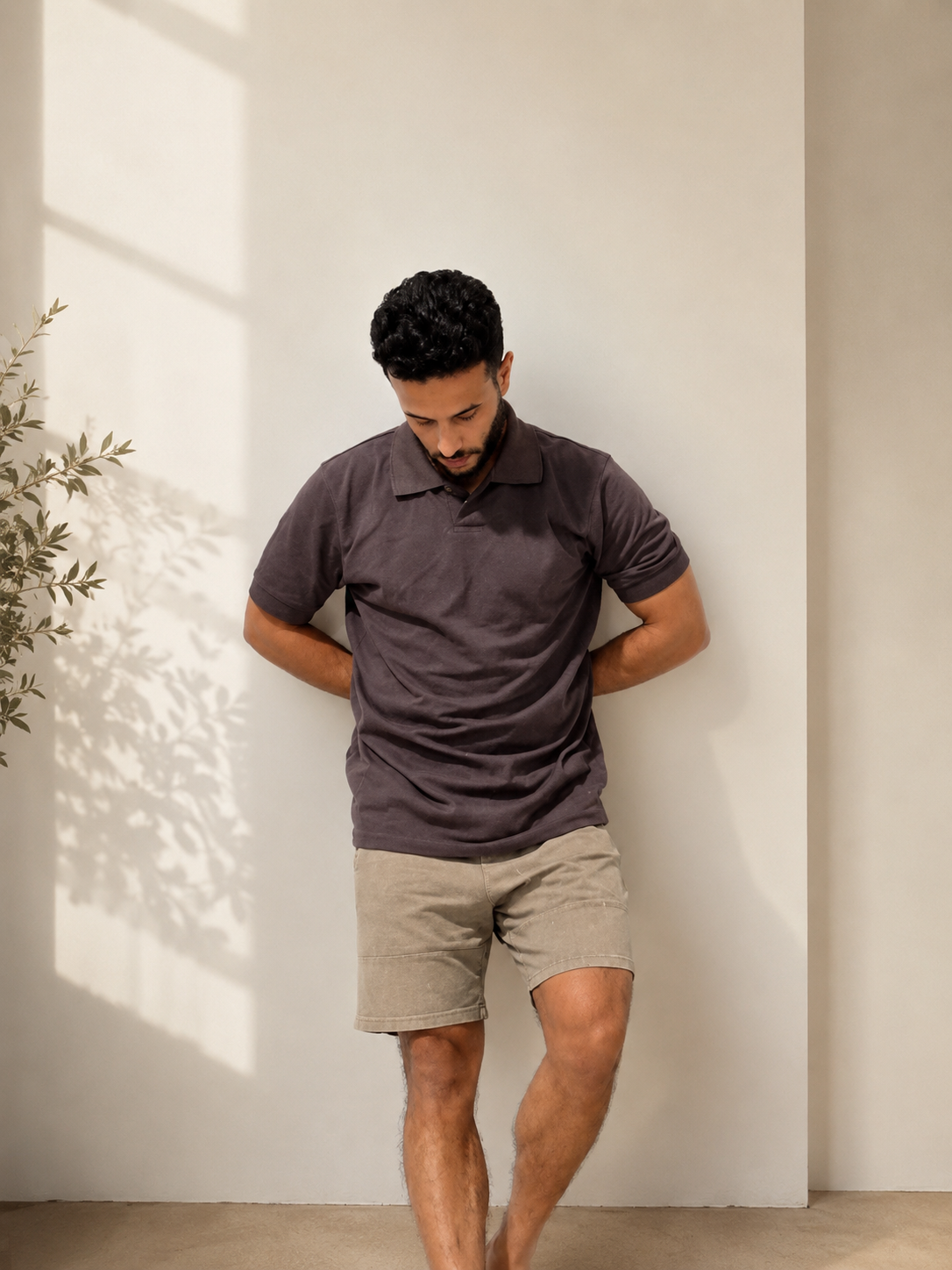 The Rich Polo — Dark Brown Piqué Shirt