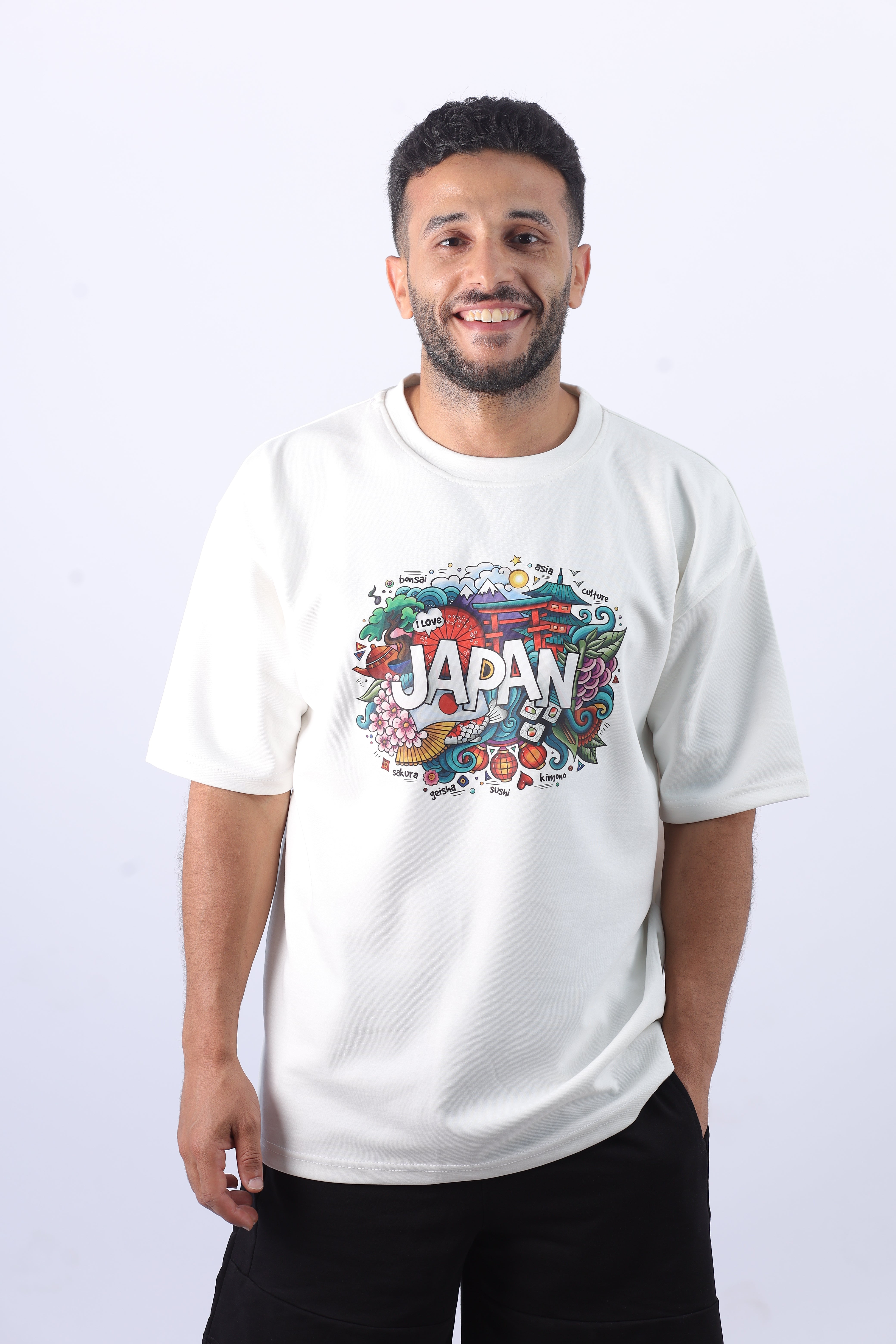 I Love Japan — Culture Graphic Oversized Tee