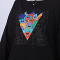 The Crowd — Doodle World Graphic Oversized Long Sleeve Tee