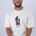 A Little Bird Told Me — Chest Graphic Oversized Tee