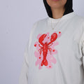 Lover Lobster — Graphic Oversized Long Sleeve Tee