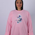 Mountain Sanctuary — Oriental Landscape Oversized Long Sleeve Tee