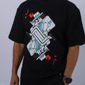 Jack of Diamonds — Deconstructed Card Graphic Oversized Tee