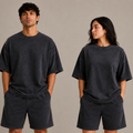 Acid Wash Oversized T-Shirt in Washed Navy