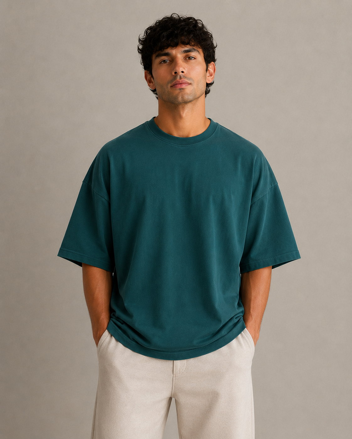 The VS Essential — Deep Teal Oversized T-Shirt